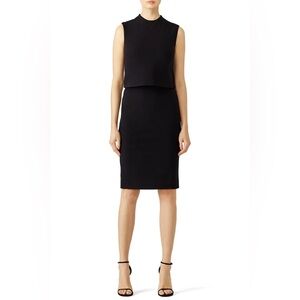 Diane Von Furstenberg Tali Black Dress size 8
